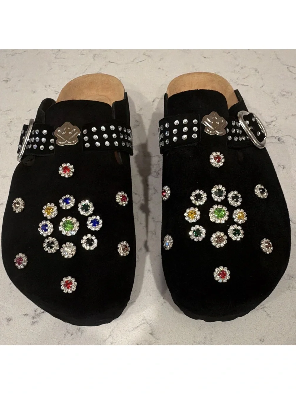 Sad Boy Saga Hidden Gems Footbed Unisex Clogs Size 10 Mens 12 Women's Black